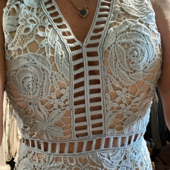 Blue lace dress - Picture 2 of 3